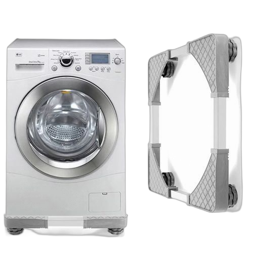 Support avec roues pour frigo, lave linge et réfrigérateur caoutchouc