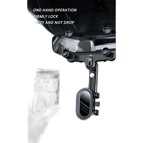 Support de téléphone de rétroviseur de voiture rotatif et rétractable