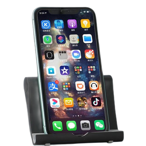 Support pour téléphone portable et tablette pliable couleur blanc