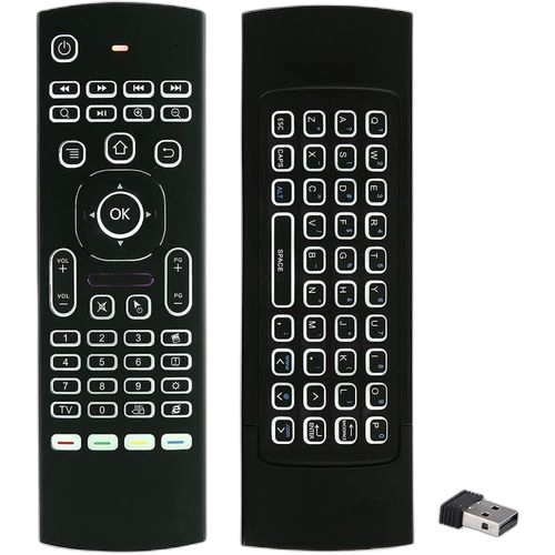 Télécommande universelle tvbox android noir