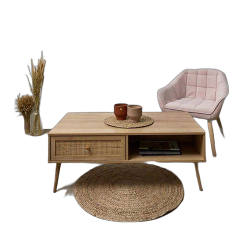 Table basse en bois bali 41x110x59cm