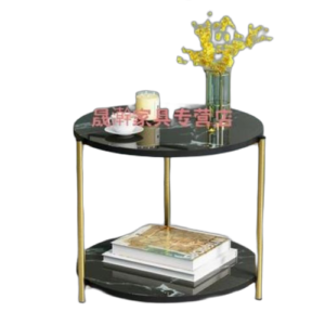 Table basse table de salon avec 2 étagéres meublesblanc dorée. Diaytar : Le discount nouvelle génération au Sénégal