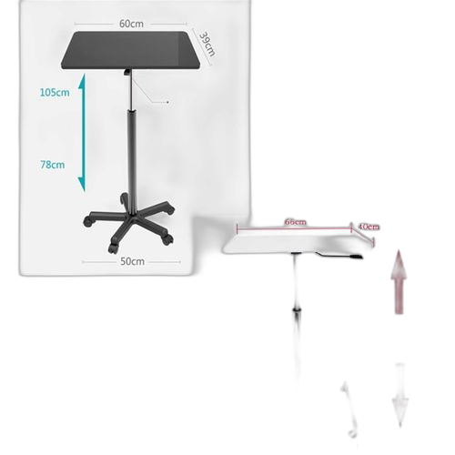 Table de pc pour travailler la lecture table d'ordinateur à roulettes canapé