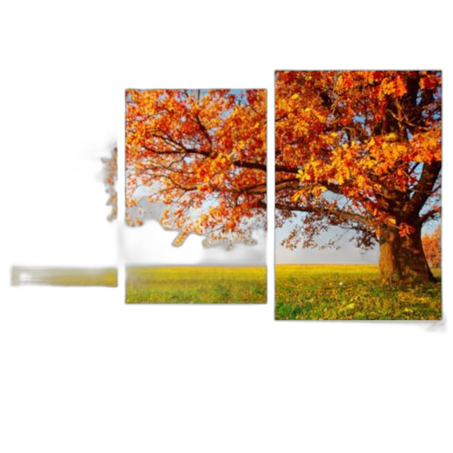 Tableau arbre 3 pieces130 x 80 cm pvc – Image 2