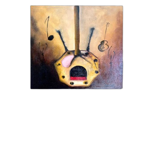 Tableau peint à la main 60 x 60 cm