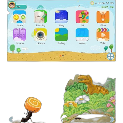 Tablette pour enfants, tablette android 7 pouces avec wifi, 1 go + 8 go bleu. Diaytar : Faites des achats intelligents en quelques clics