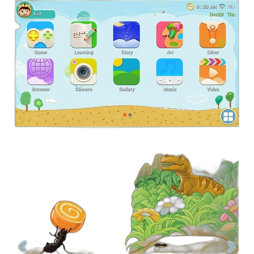 Tablette pour enfants, tablette android 7 pouces avec wifi, 1 go + 8 go bleu. Votre satisfaction, notre priorité chez Diaytar