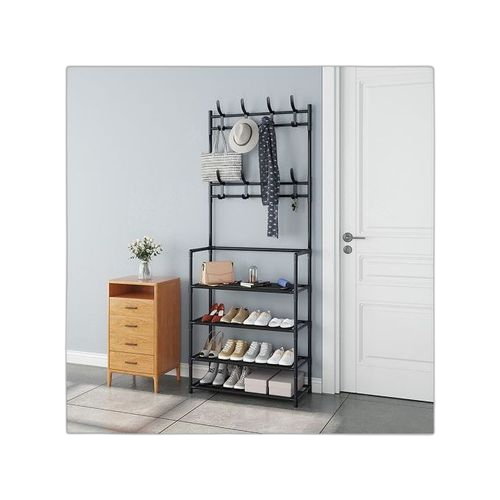 Étagère de rangement de chaussures et accessoires 5 niveaux en métal blanc. Diaytar Sénégal : Des produits pour toute la famille à prix cassés