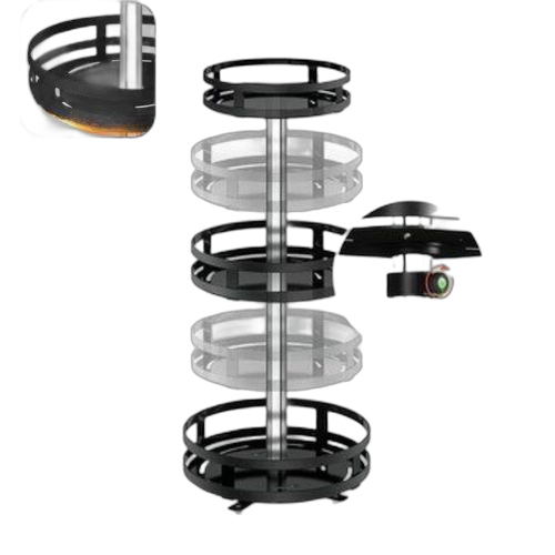 Étagère à épices de cuisine gris, étagère à épices à 2 étages avec porte couteaux. Diaytar Sénégal : Votre guichet unique pour tous vos achats