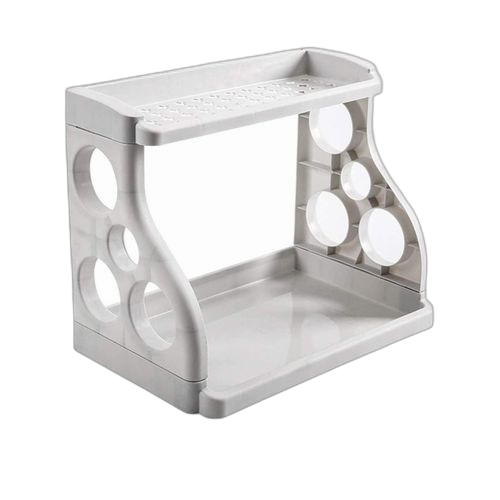 Étagère à épices de cuisine gris, étagère à épices à 2 étages avec porte couteaux. Votre satisfaction commence ici, sur Diaytar Sénégal