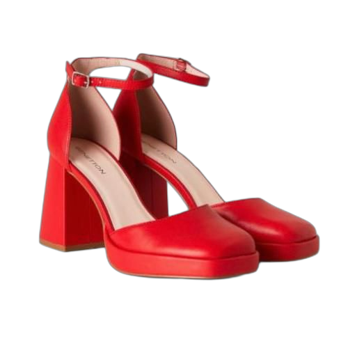 Talons carré venant de londres rouge