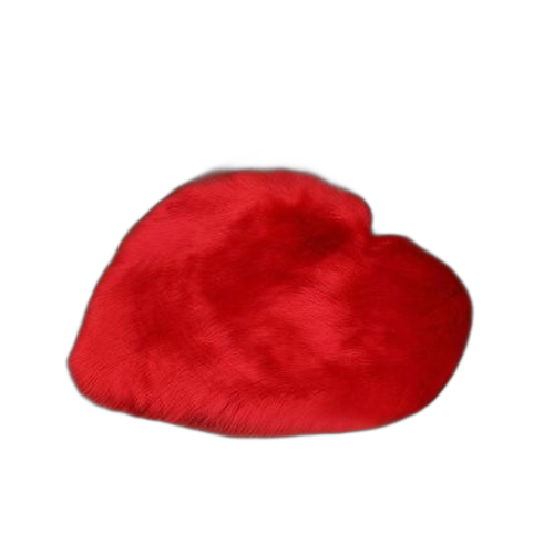 Tapis décoration rouge pour salon chambre carpet en forme coeur 40cm/50cm