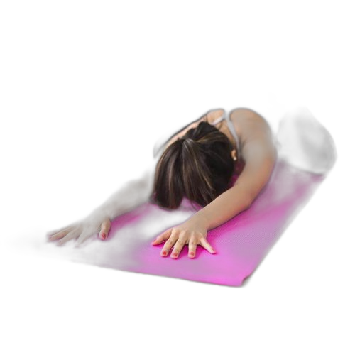 Tapis de yoga rose