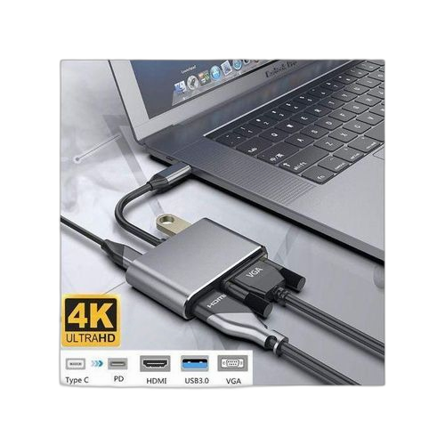 Tc2i usb c hdmi type c vers 4k hdmi vga 87w gris