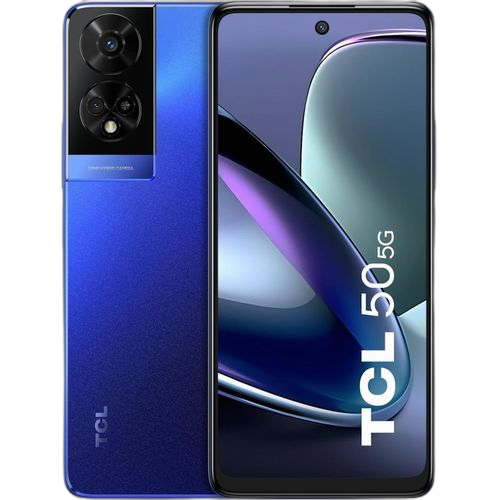 Tcl smartphone 50 5g 128 go ram 4 go, écran 6,6" pouces, batterie 5010 mah dual sim (esim)