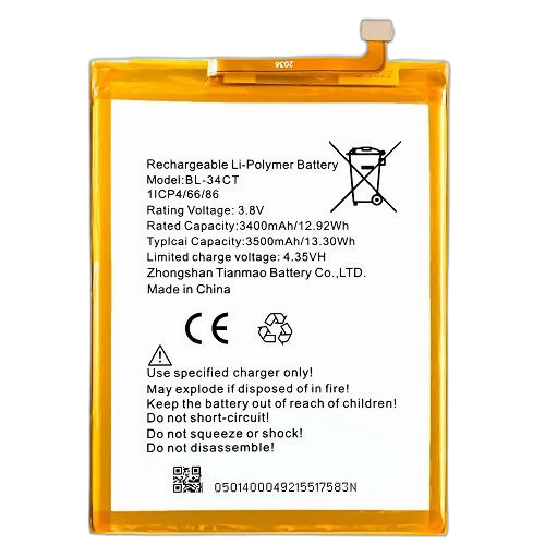 Tecno batterie smartphone tecno spark 9