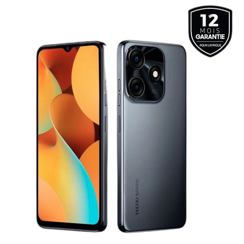 Tecno spark 10c 6.8" rom 128go ram 8go photo 50mp 5000mahdual sim – garantie 12 mois noir garantie 12 mois