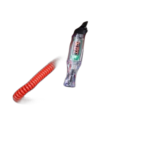Testeur de circuit automobilestylo de test de tensionfil ressort avec voltmètre noir rouge