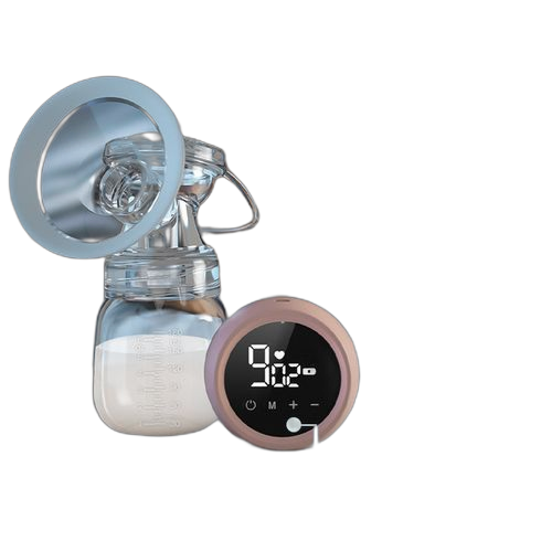 Tire lait simple électrique 180 ml avec biberon rose