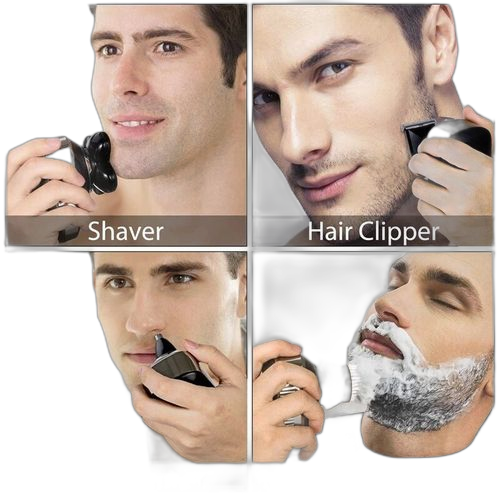 Tondeuse à cheveux électrique pour hommes,rasoir électrique étanche ipx7,tondeuse à barbe portable