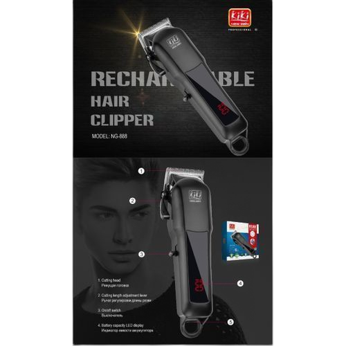 Tondeuse à cheveux électriquerechargeable kiki avec écran