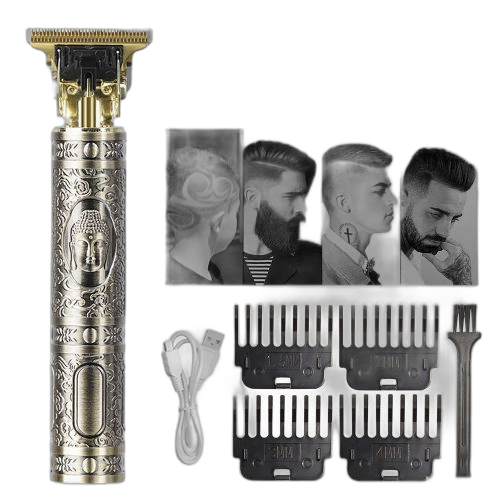 Tondeuse à cheveux rechargeable professionnelle longue batterie or
