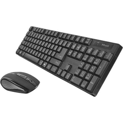 Trust combo clavier souris sans fil trust ximo qwerty