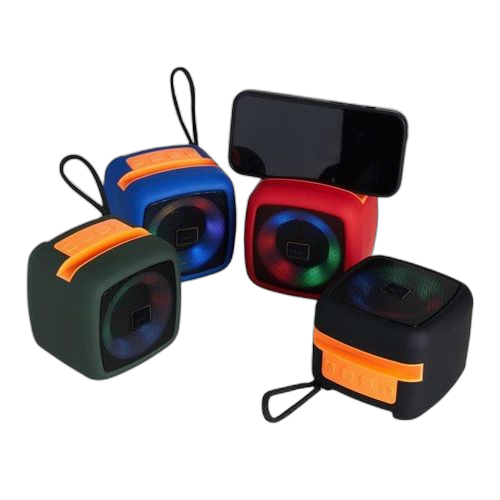 Tws mini haut parleur bluetooth sans fil portable coloré à led avec caisson de basses
