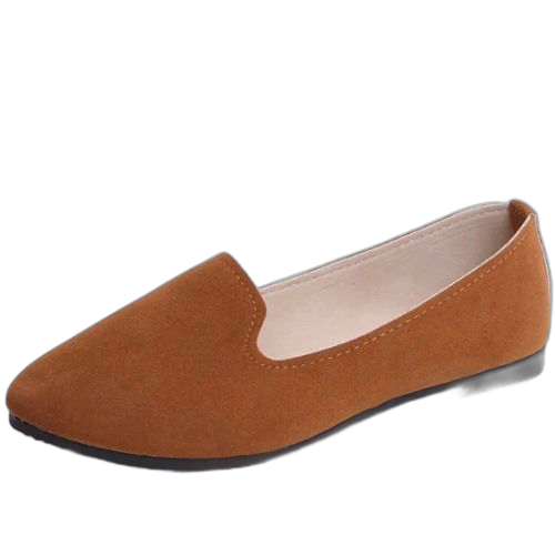 Unbrand ballerine en dain marron