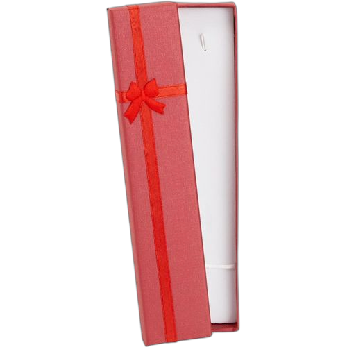 Unbrand boites pour bijoux/montres rouge avec couvercles et nœud de ruban décoratif – Image 5