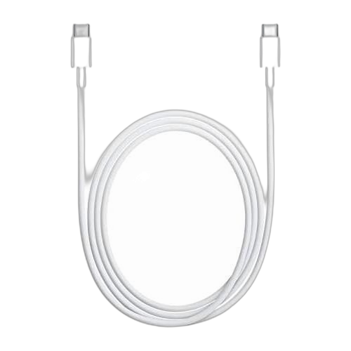 Usb type c to type c data and charging blanc