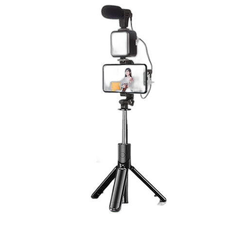Vic kit vidéo de blog pour téléphone avec trépied détachable