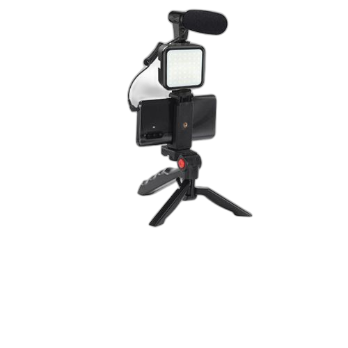 Vic kit vidéo vlog téléphone télécommande trépied stabilisateur ajustable