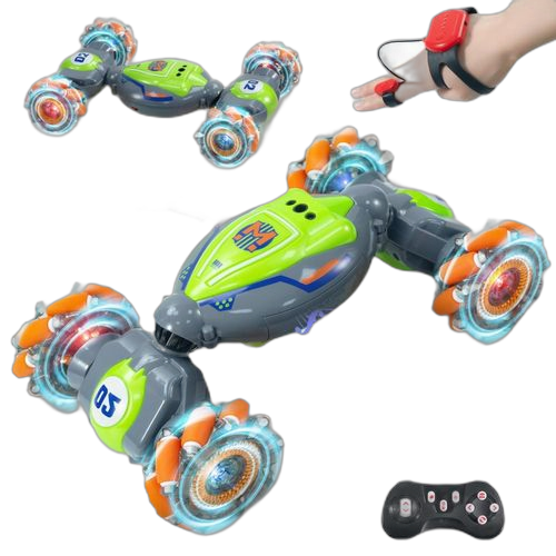 Voiture de cascade rc, voiture télécommandée à double face à détection de gestes 2,4 ghz