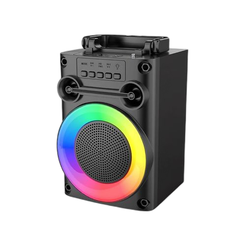 White enceinte haut parleur sans filsuper basse avecbluetooth & port usb/sd
