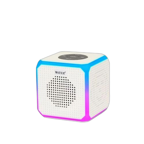 White haut parleur speaker ws 319 lumineuse port usb
