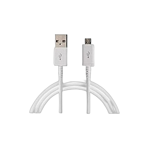 White label câble chargeur micro usb charge rapide haute qualité 1.5 mètres blanc