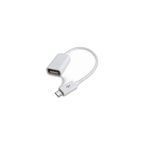 White label cable usb otg / host adaptateur blanc