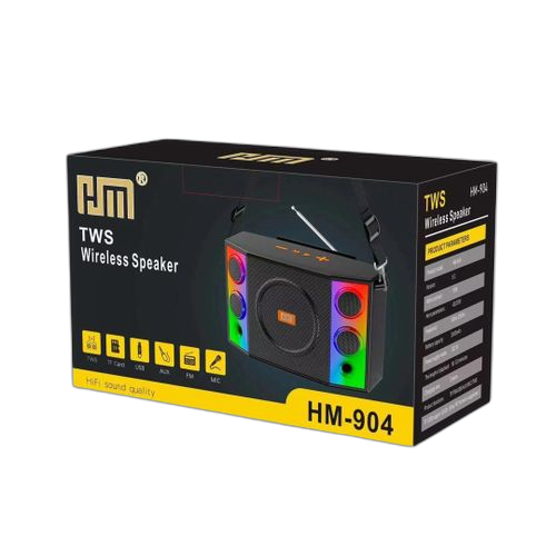 White label enceinte sans fil hm tws hm 905 son haute fidélité et lumières led