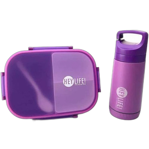 White label gourde enfant avec deux pieces lunch box