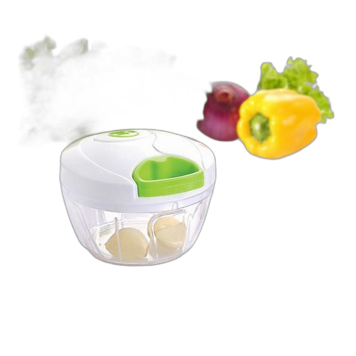 White label mini hachoir manuel multifonctions blanc vert 400 ml