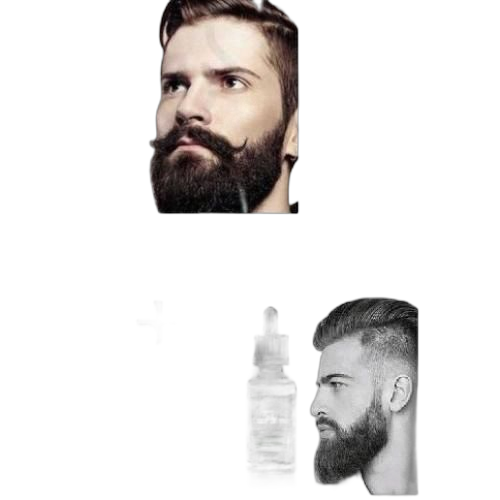 White label pack huile pousse barbe(30ml) et huile andrea