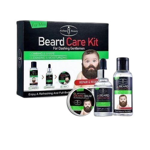 White label pack huile pousse barbe(60ml) et crème rapide(60g)
