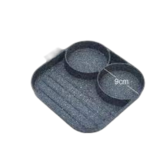 White label poêles aluminium à 3compartiements omelette ou crêpe antiadhésive 24cm