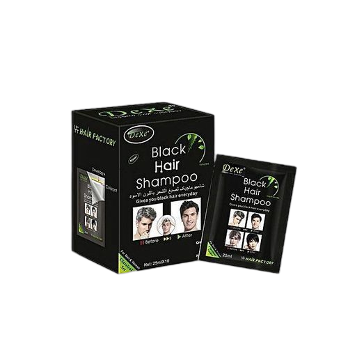 White label shampoing dexe cheveux noirs (noir naturel) 1 boîte 25ml x10pouch