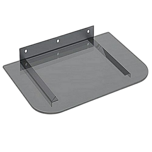 White label support mural pour décodeur dvd acier verre