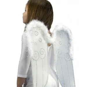 Ailes ange 52cm blanc_2074. Votre Destination de Choix: DIAYTAR SENEGAL - Où l'Authenticité Rencontre la Commodité. Faites l'expérience de magasiner en ligne pour des articles qui incarnent la richesse culturelle et la modernité du Sénégal.