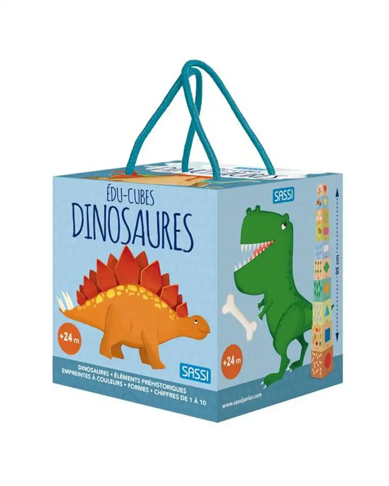 Sassi edu cubes les dinosaures 24m_8150. DIAYTAR SENEGAL - Là où Chaque Produit est une Trouvaille Unique. Découvrez notre boutique en ligne et trouvez des articles qui vous distinguent par leur originalité.