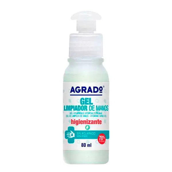 Gel desinfectant pour les mains agrado 80 ml_1200. DIAYTAR SENEGAL - Là où Choisir est une Célébration de l'Artisanat. Explorez notre gamme variée et choisissez des produits qui incarnent la tradition et le talent des artisans du Sénégal.