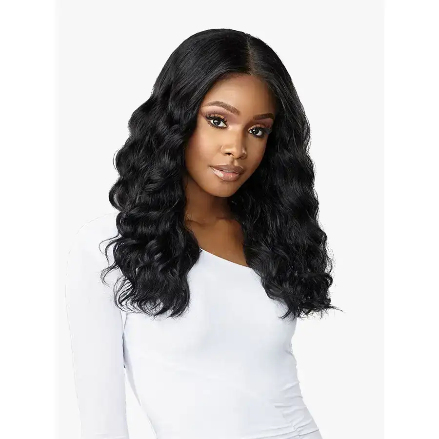 Perruque sensationnel butta human hair blend hd lace front deep wave 20_4584. DIAYTAR SENEGAL - L'Art de Vivre le Shopping Authentique. Découvrez notre boutique en ligne et trouvez des produits qui incarnent la passion et le savoir-faire du Sénégal.